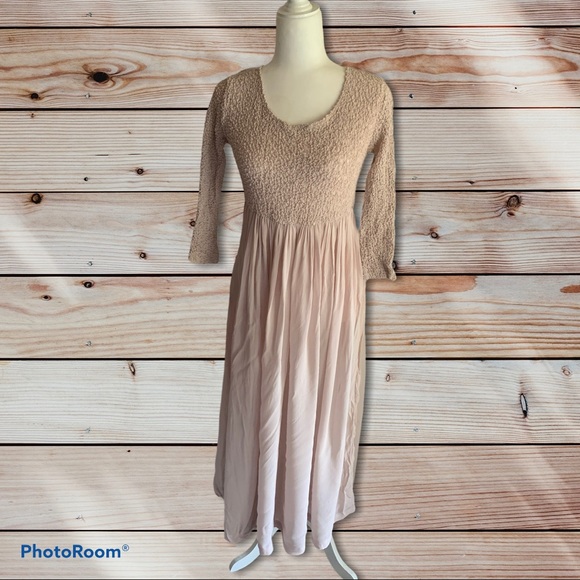 Vintage Bonnie Strauss vintage Y2K babydoll maxi dress sz8 - Picture 1 of 7